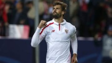 El delantero del Sevilla FC, Fenando Llorente.