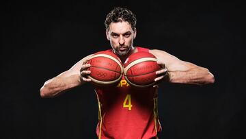 Pau Gasol, con la Selección.