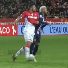El empujón de Maripán que hizo explotar a Neymar en Francia