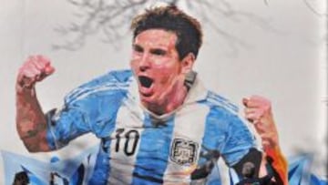 El mural para Messi.