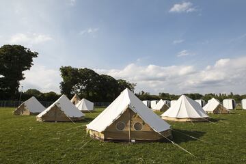 El espectacular camping en Cardiff para los aficionados