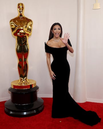 La actriz y empresaria Eva Longoria a su llegada a la alfombra roja.