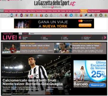 Portadas de la prensa extranjera