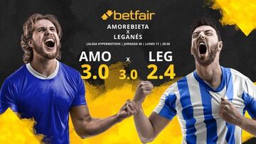 Amorebieta vs. Leganés: horario, TV, estadísticas, clasificación y pronósticos