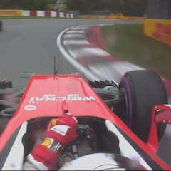 Vettel a Palmer: "Estúpido ese Renault, fuera de mi camino"