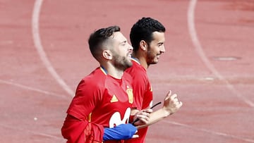 Jordi Alba y Pedro.