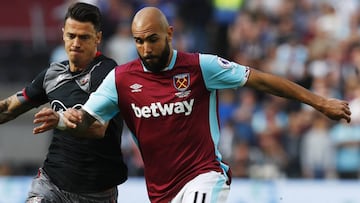 Zaza con el West Ham. 