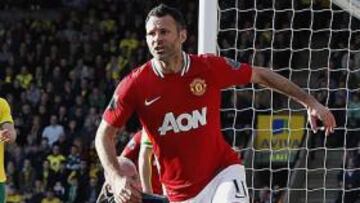 <b>GOL DEL TRIUNFO. </b>Giggs marca el gol clave en su partido 900.