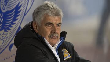 Ricardo Ferretti, DT de Tigres, en el partido entre Tigres y Herediano por la Concachampions.