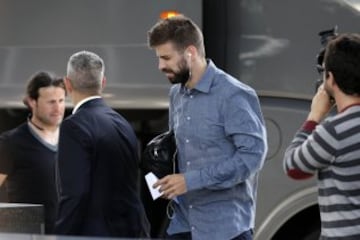 El Barcelona llegó a Madrid y se concentró en el Hotel Eurostar.