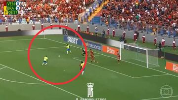 Vinicius deja solo frente a la portería a Raphinha y hace esto: es el ‘fail’ del parón