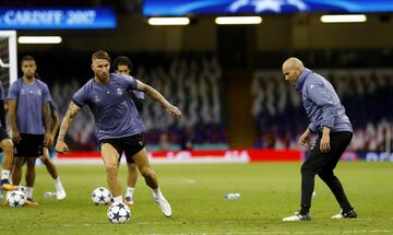 Sergio Ramos y Zinedine Zidane.