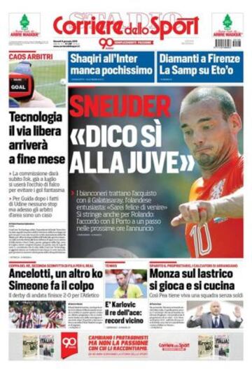 Portadas de la prensa deportiva