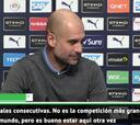 Guardiola: "No es la mejor competición, pero estamos aquí"