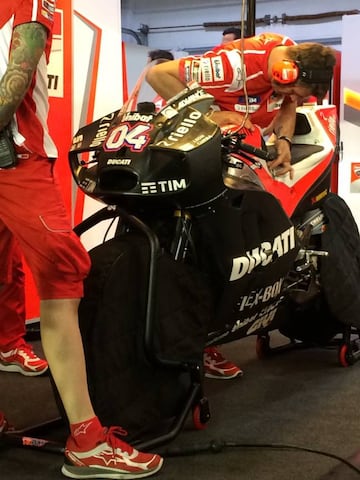 El doble carenado de la Ducati estrenado en Qatar.