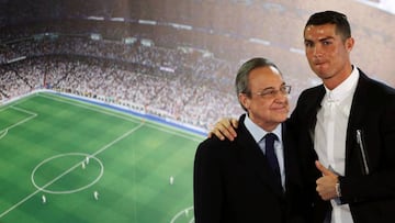 Florentino P&eacute;rez y Cristiano.