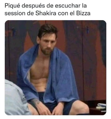 Los memes no tienen piedad con Piqué tras la ‘Music Session’ de Shakira y Bizarrap