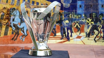 Nov 2, 2022; Los Angeles, California, US; A general view of the F. Anschutz Trophy outside of at Los Angeles Union Station. Mandatory Credit: Kirby Lee-USA TODAY Sports