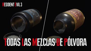 Guía Resident Evil 3 Remake: todas las mezclas de pólvora y explosivos