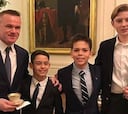 Wayne Rooney visita la Casa Blanca como invitado de honor de la fiesta de Navidad