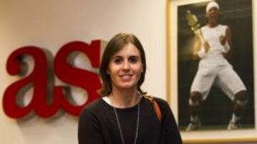 Anabel Medina en una reciente visita a AS.