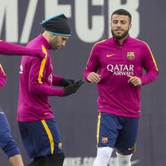 Rafinha participó en el entrenamiento de hoy