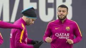 Rafinha participó en el entrenamiento de hoy