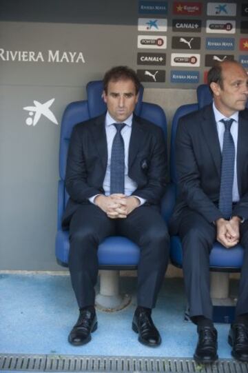 Arrasate en el banquillo. 