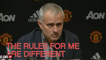 Mourinho's bad mood at United news conference