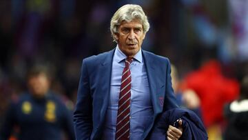 Pellegrini, con el West Ham. 