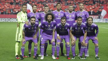 15/01/17 PARTIDO PRIMERA DIVISION
SEVILLA - REAL MADRID
equipo once formacion