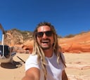 El skimboarder Austin Keen recorre el oeste de Australia con su tabla y un helicóptero