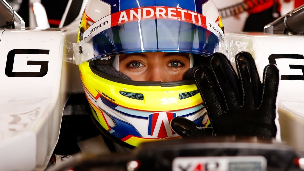 Nerea Martí, con Andretti en el Jarama 2024.