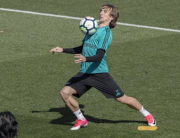 El entrenamiento del Madrid antes de recibir al Athletic