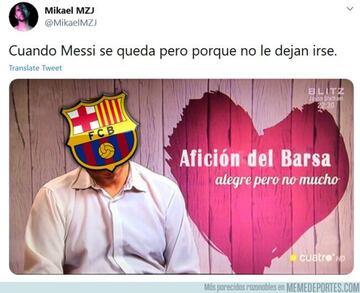 Los mejores memes de la decisión de Messi