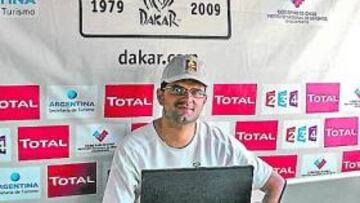 <b>PUESTO DE TRABAJO. </b>Manuel Franco, en la sala de prensa.