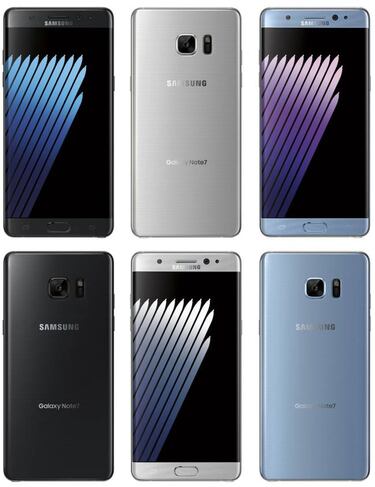 Filtradas las imágenes con los nuevos colores del Samsung Galaxy Note 7