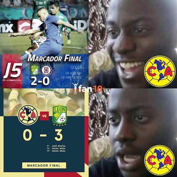 Los memes no perdonan al América tras caer ante León