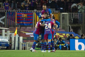 2-0. Sergio Busquets celebra el segundo gol.