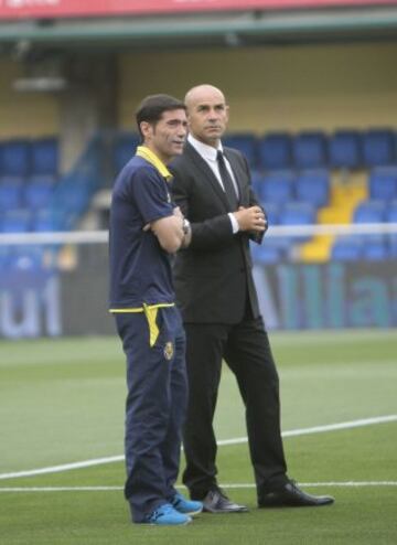 Marcelino con Paco Jémez. 