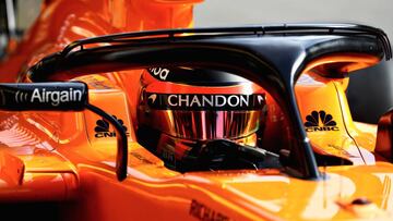 Vandoorne en su MCLaren.