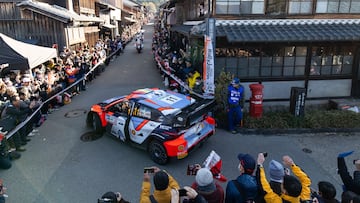 Thierry Neuville, en el Rally de Jap車n con el Hyundai.