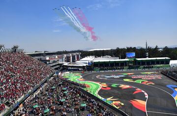 El festejo de Sergio Pérez en el Gran Premio de México