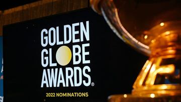 (FILES) In this file photo taken on December 13, 2021 the stage is set for the nominations announcement for the 79th Golden Globe Awards at the Beverly Hilton Hotel in Beverly Hills, California. - No stars, no red carpet, no televised broadcast: this year&#039;s Golden Globe winners will be announced at a drastically scaled-down ceremony on January 9, 2022. But do the awards even matter anymore? (Photo by Robyn Beck / AFP)