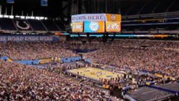 <b>LLENO. </b>El Lucas Oil Stadium de Indianápolis se vestirá de gala para la final Butler Bulldogs-Duke.