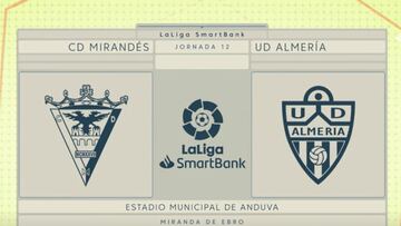 Resumen y goles del Mirandés vs Almería de LaLiga SmartBank