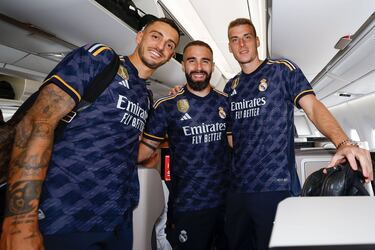 Presentacin de la nueva segunda equipacin del Real Madrid para la nueva temporada 2023-24.