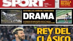 Portadas Barcelona: entre la tragedia y el Clásico