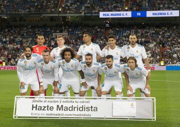 Equipo del Real Madrid.