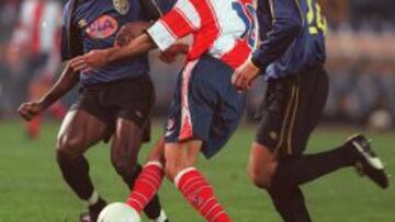 Valerón, de rojiblanco.